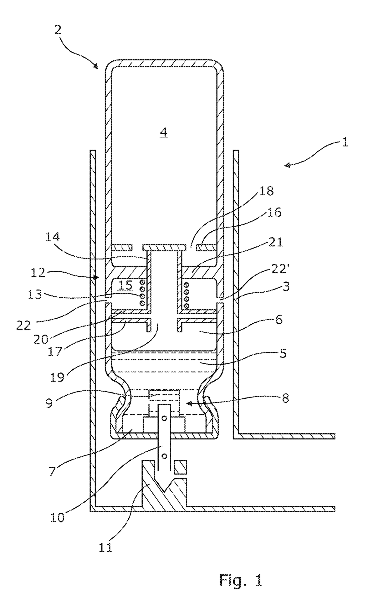 Canister and valve