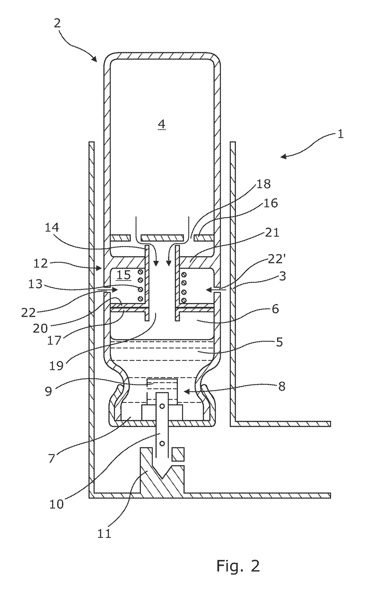 Canister and valve