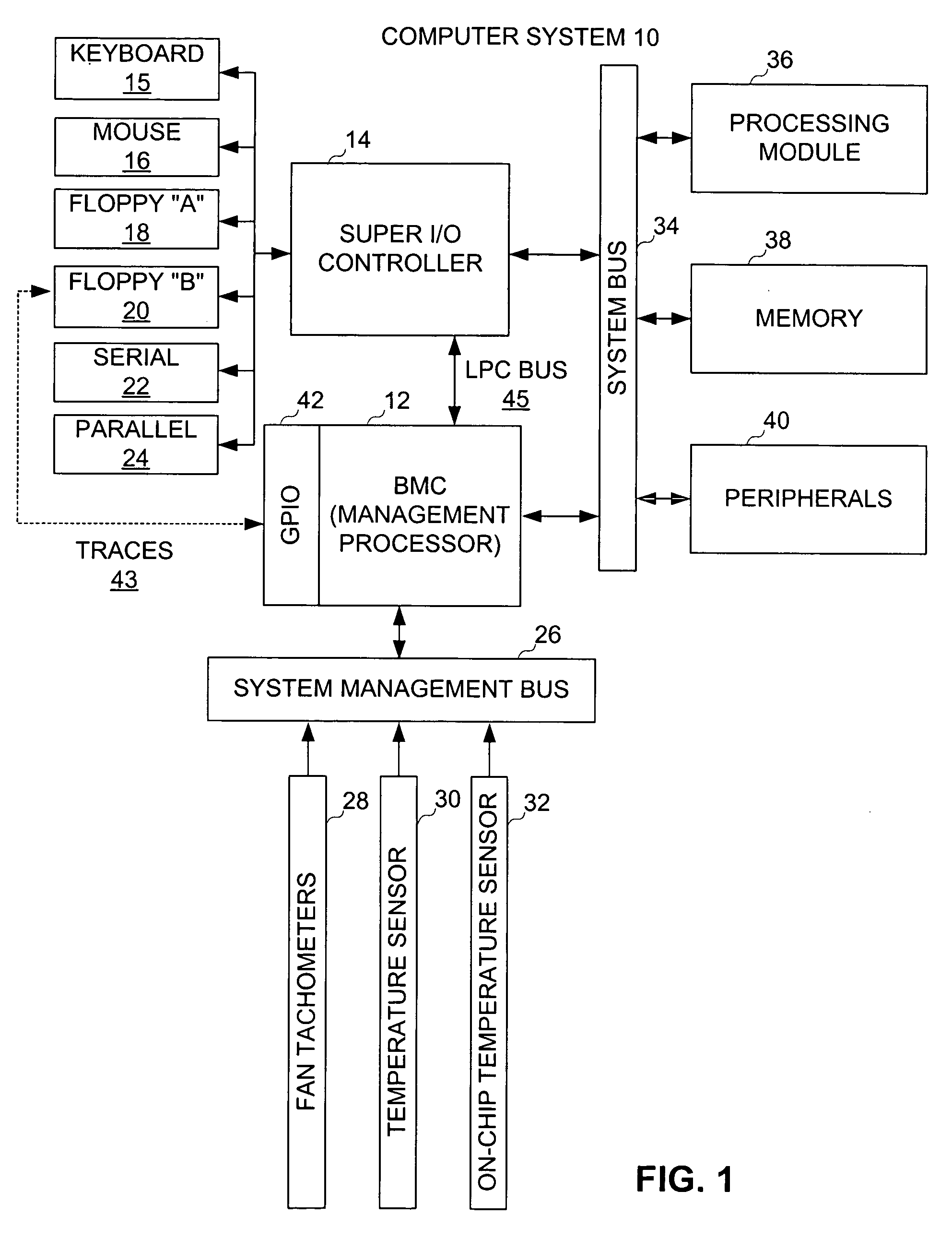 Virtual mass storage device for server management information