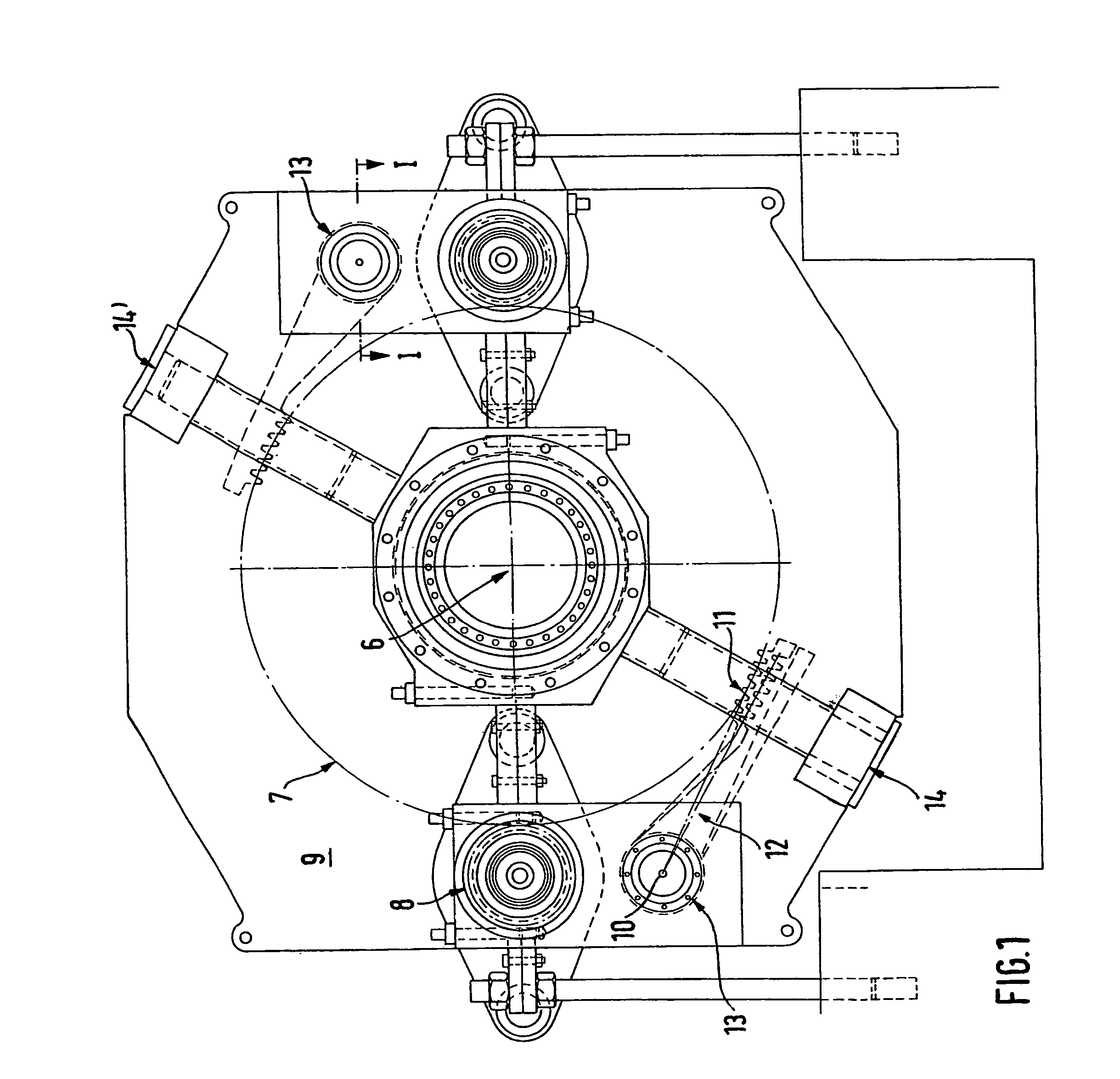 Converter gearing having eccentric bushes