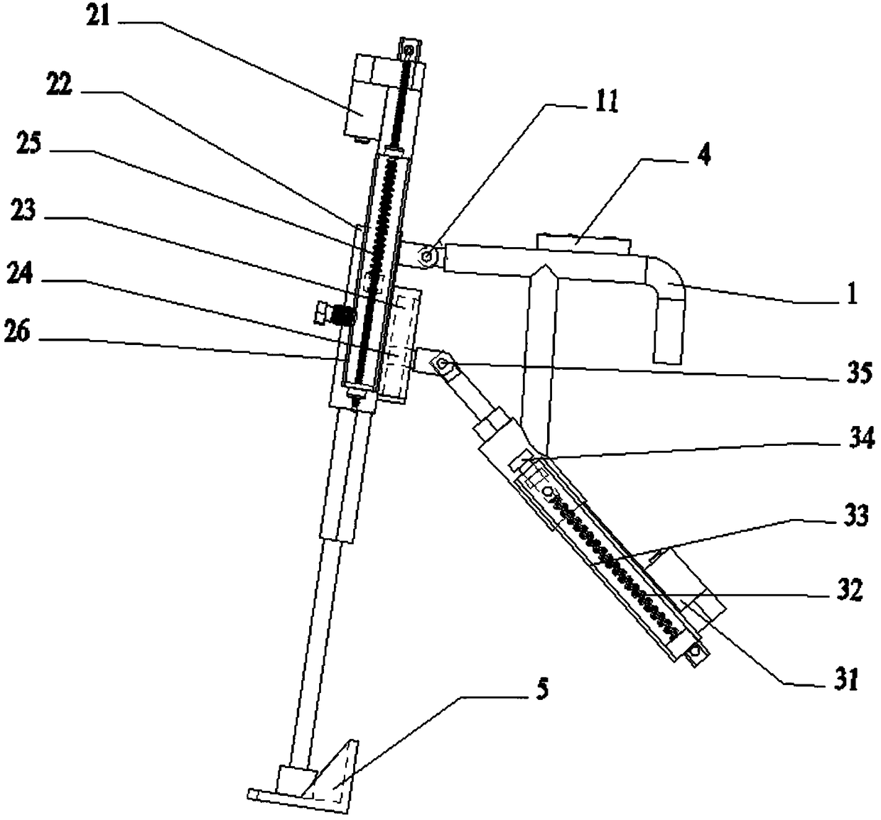 Automatic rehabilitation apparatus for lower-limb rehabilitation