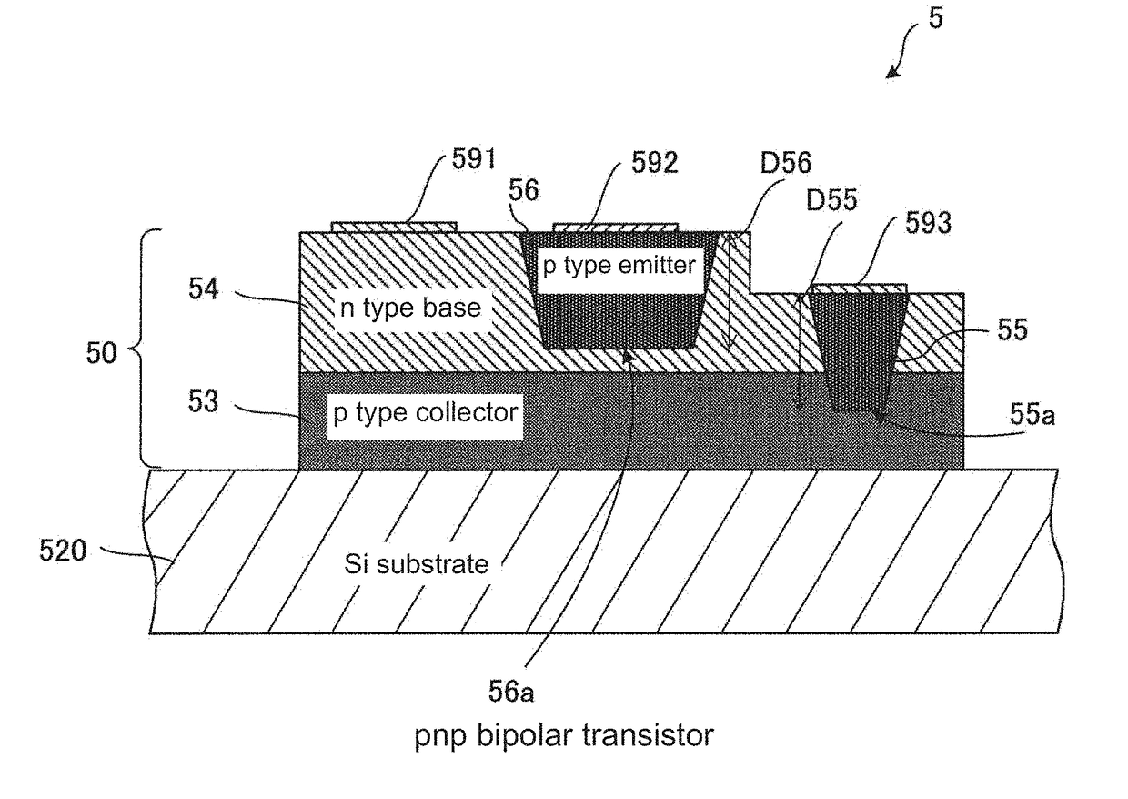 Semiconductor device, light emission element array, optical print head, and method of producing semiconductor device