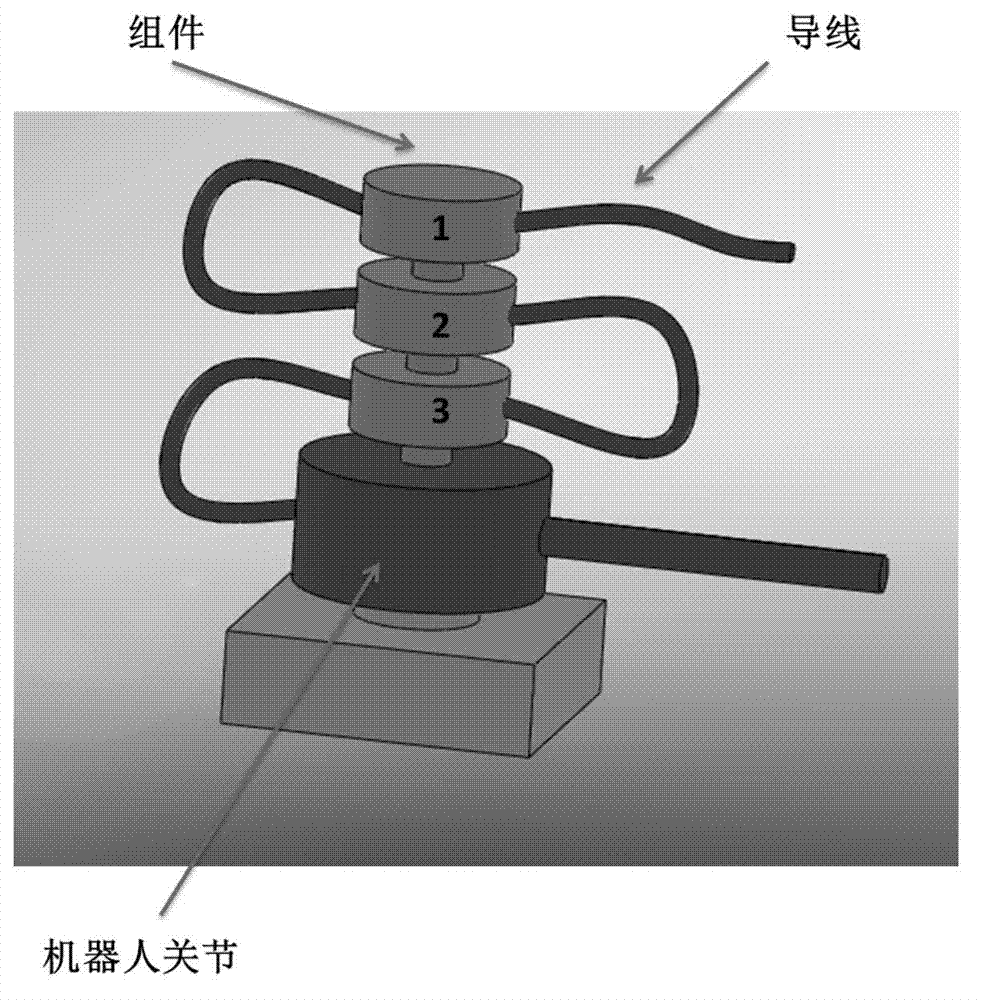 Winding preventing device for rotation joint of robot