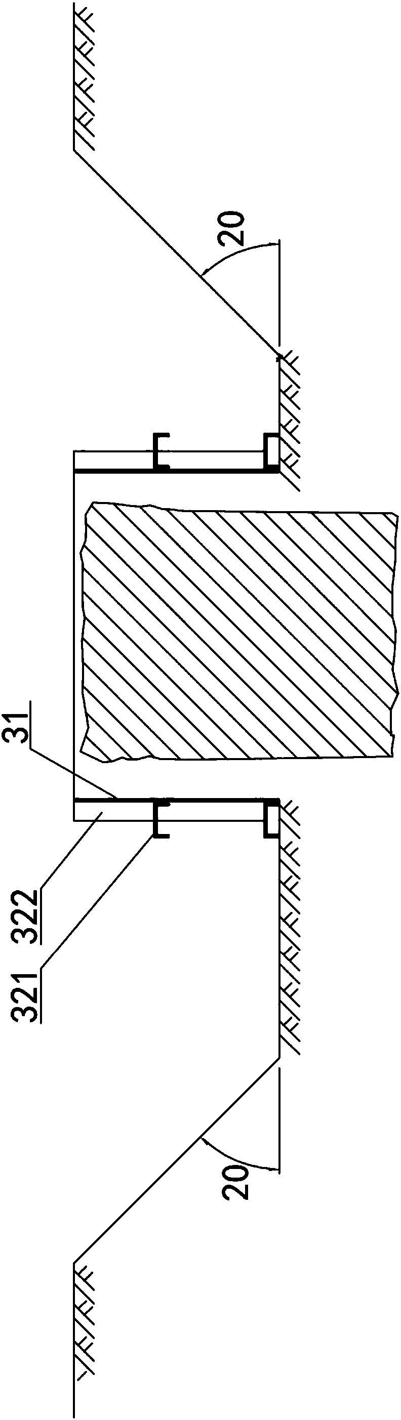 Jacking pipe cutting protective structure for building remains and construction method thereof