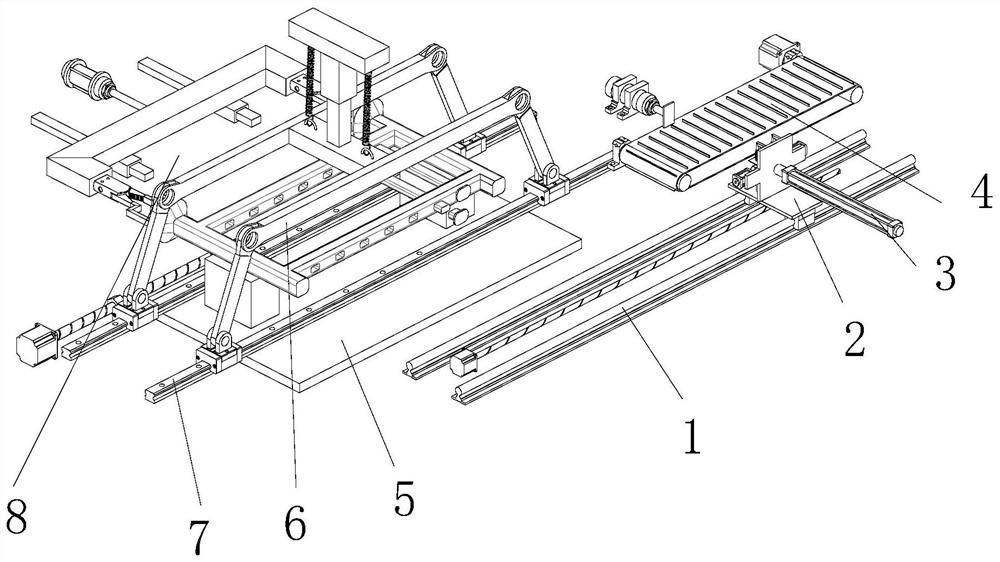 Guardrail assembling mechanism