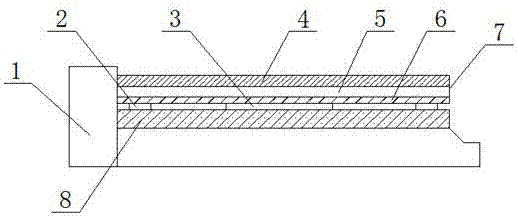 Novel heating bottom plate of 3D (three-dimensional) printing machine