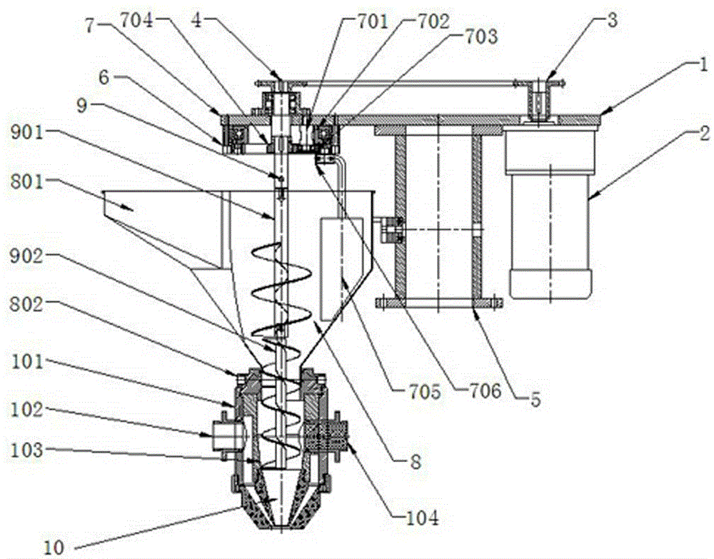 Automatic encrusting device