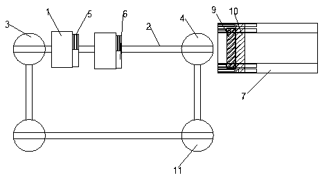 A lightning arrester inspection transportation line