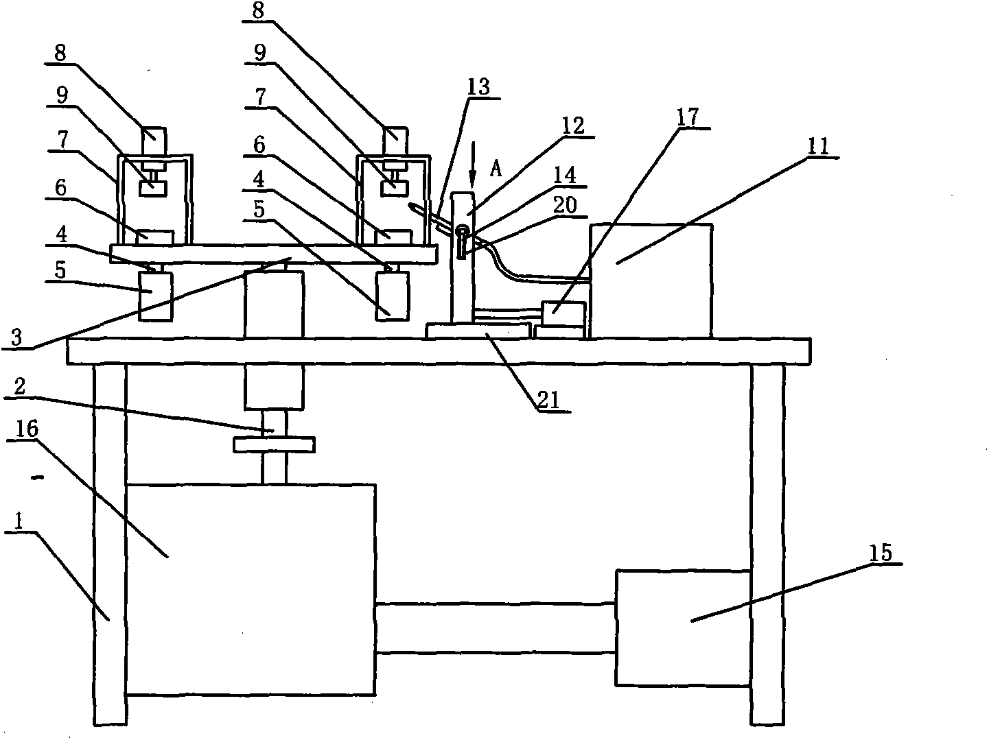 Steel tube butt welding machine