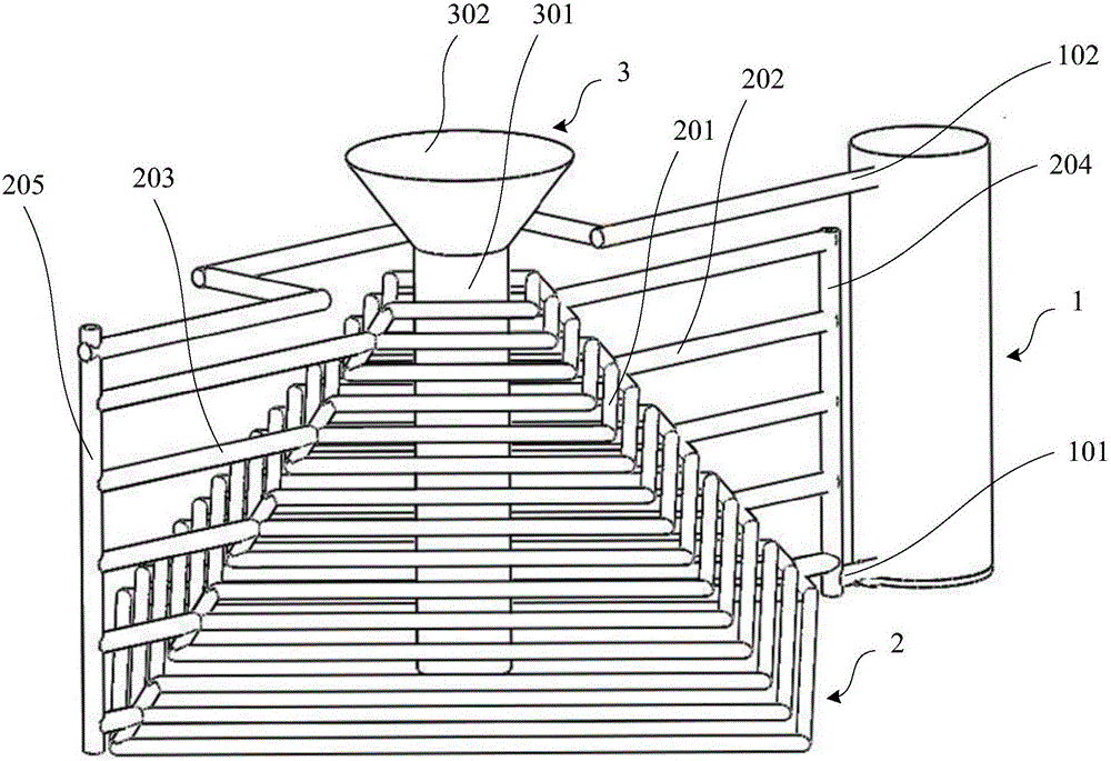 Column type and pyramid-tube type coupled photoproduction reactor, application and culture method