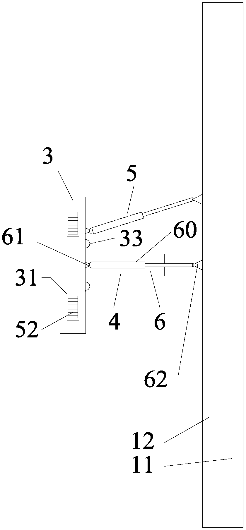 Vehicle-mounted LCD intelligent display screen capable of being adjusted in multiple dimensions