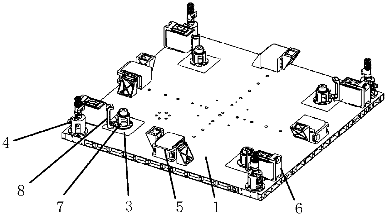 Satellite inter-module connection method under over-constrained conditions