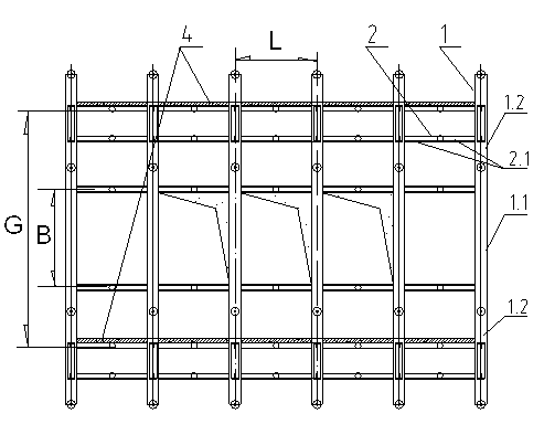 Multilayer large-span assembling integral type space steel grid building structure and manufacturing method