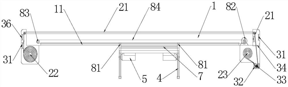 CT (Computed Tomography) detection bed body structure suitable for infectious diseases