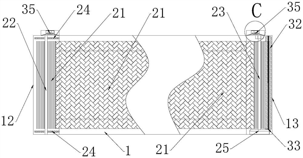 CT (Computed Tomography) detection bed body structure suitable for infectious diseases