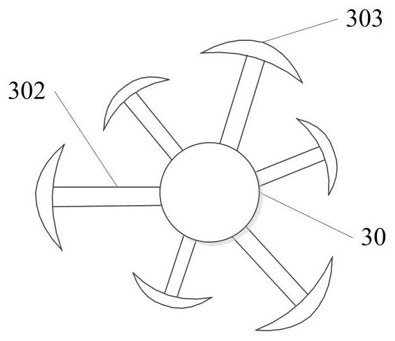 Three-dimensional wind farm power generation system based on wind monitoring