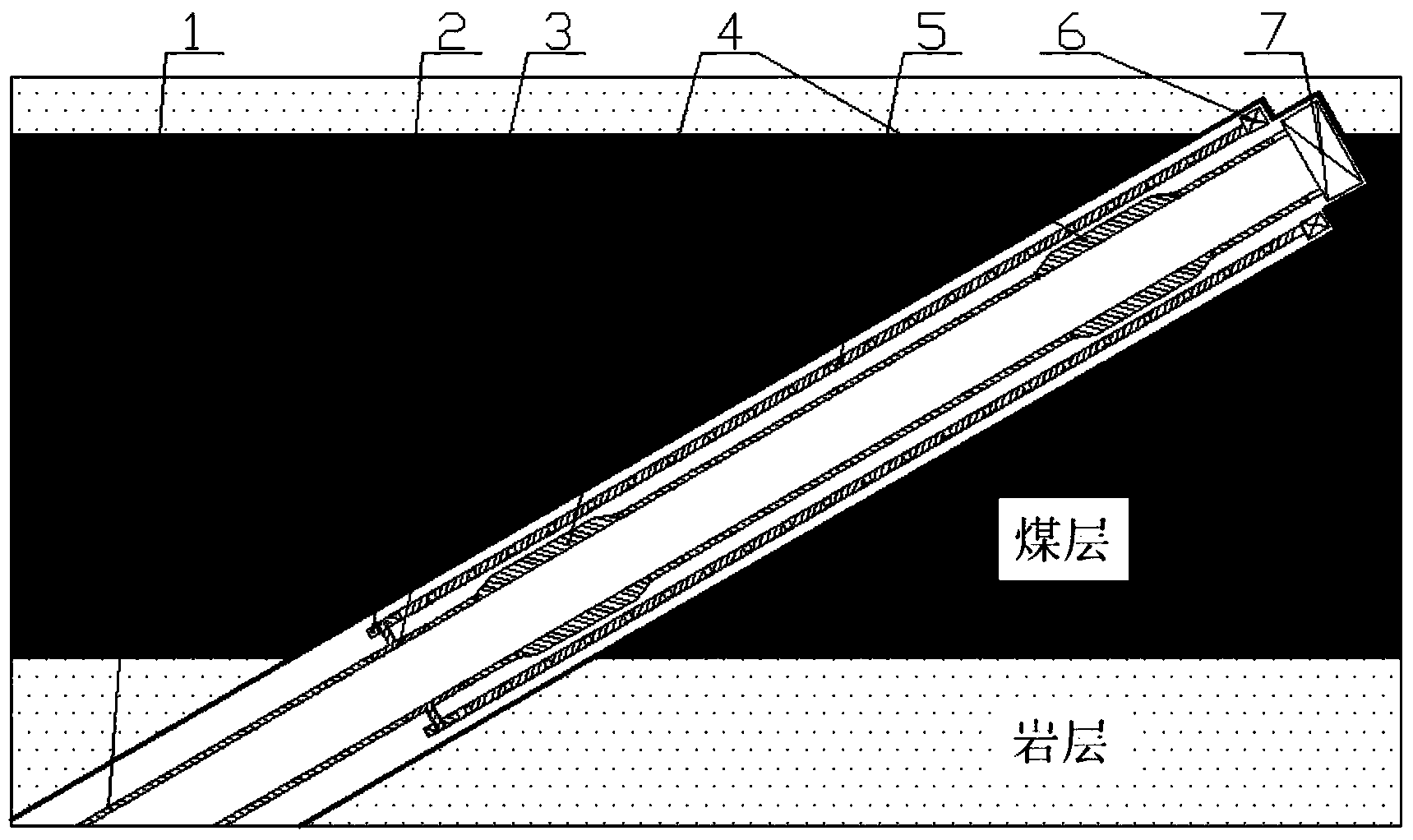 Sieve tube drilling process for outburst coal seam section in underground coal mine