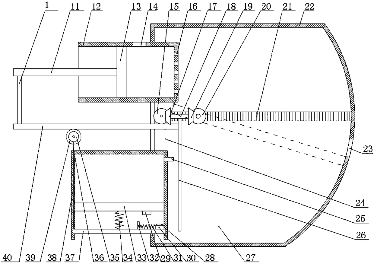 Efficient and environment-friendly cutting and drying integrated machine for cattle feed