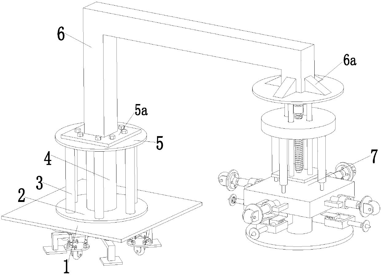 Parallel asphalt concrete pavement sewer supporting equipment