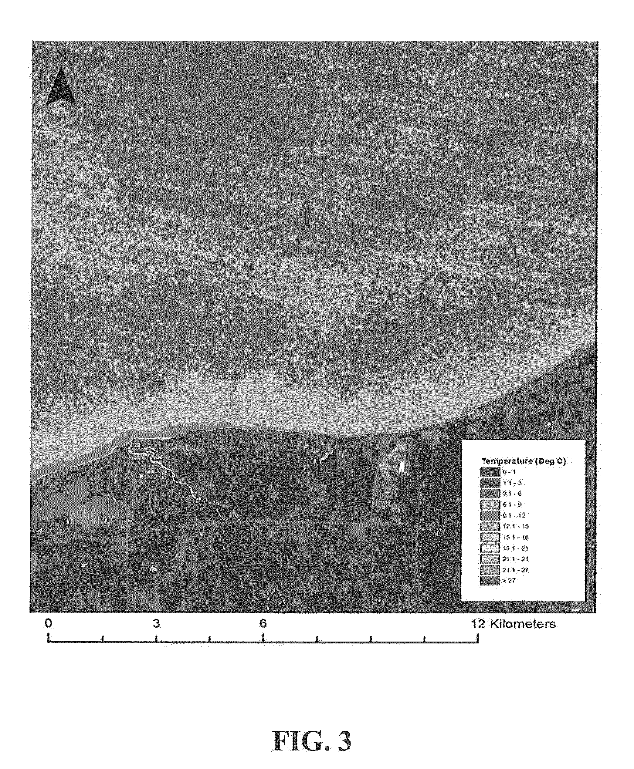 Method for monitoring water temperature