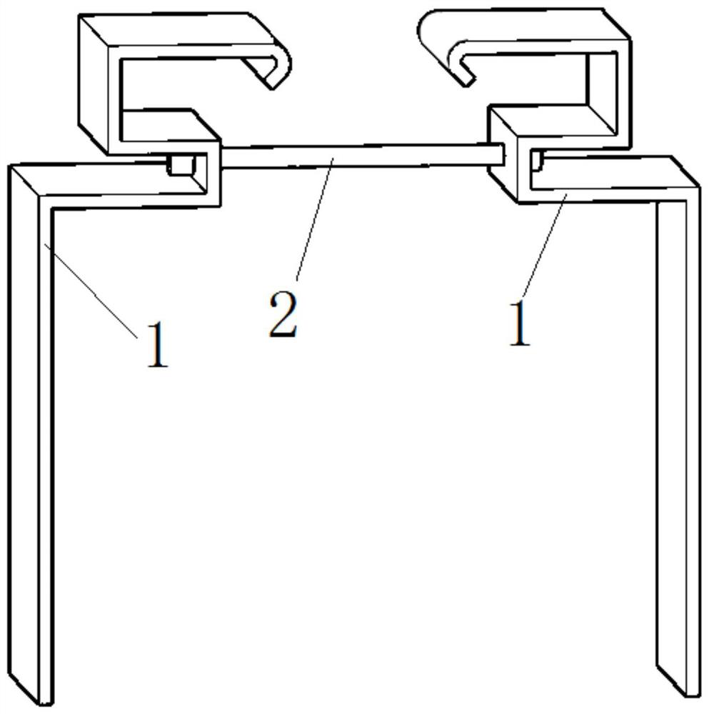 Connecting device for fixing lower wall body of steel beam