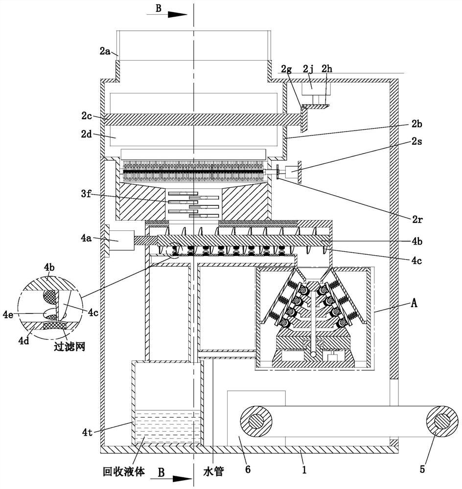 Intelligent crushing treatment equipment for household garbage