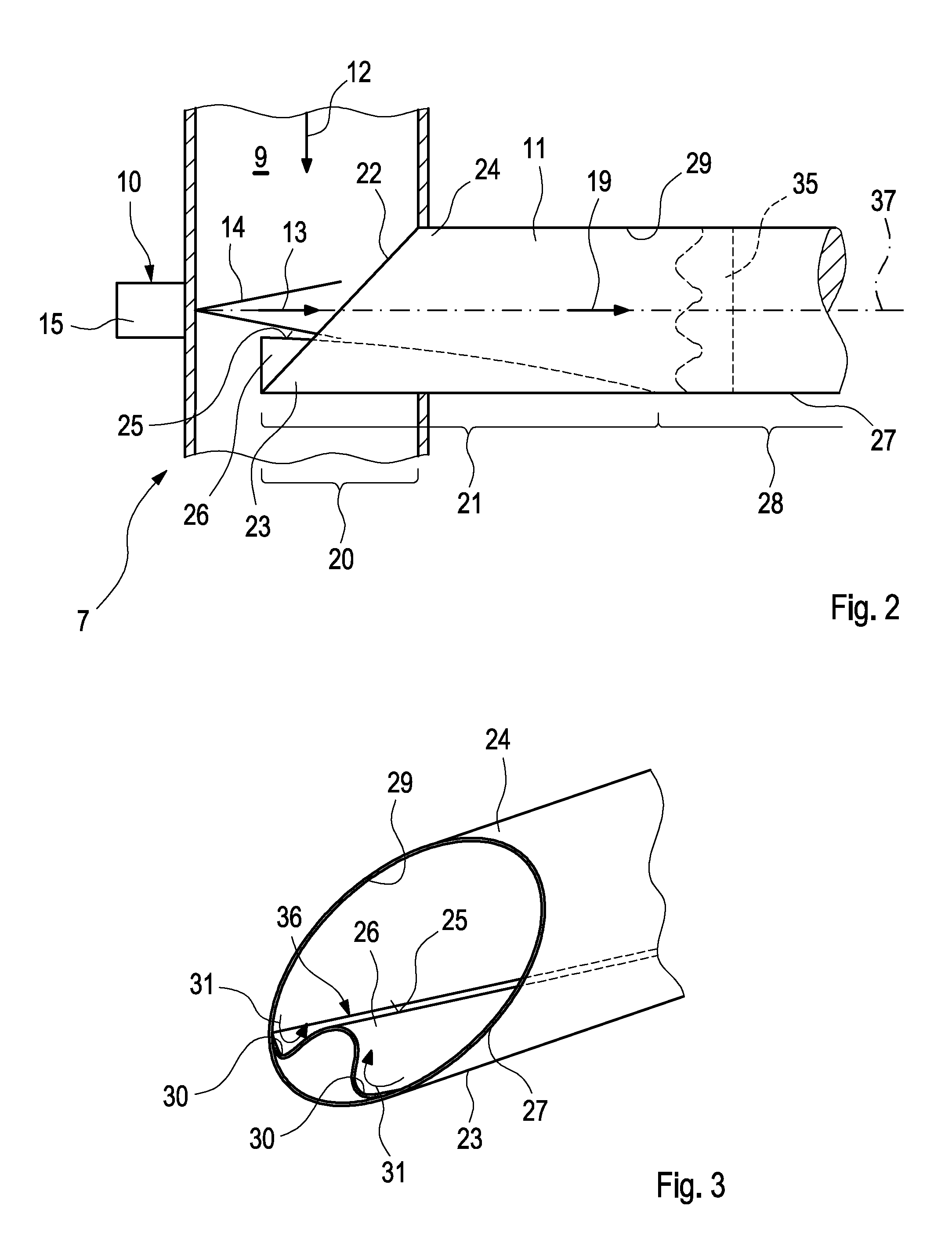 Device For Introducing A Liquid Into A Gas Flow