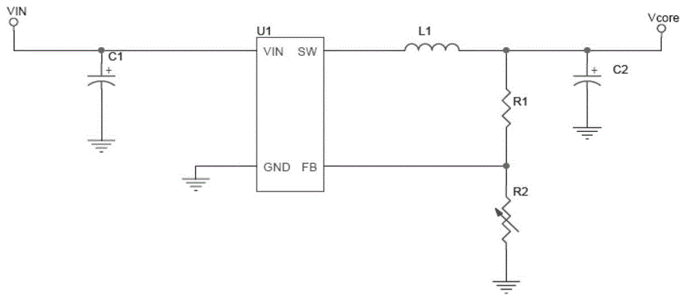 Device and method for dynamic regulation of core voltage of embedded processor