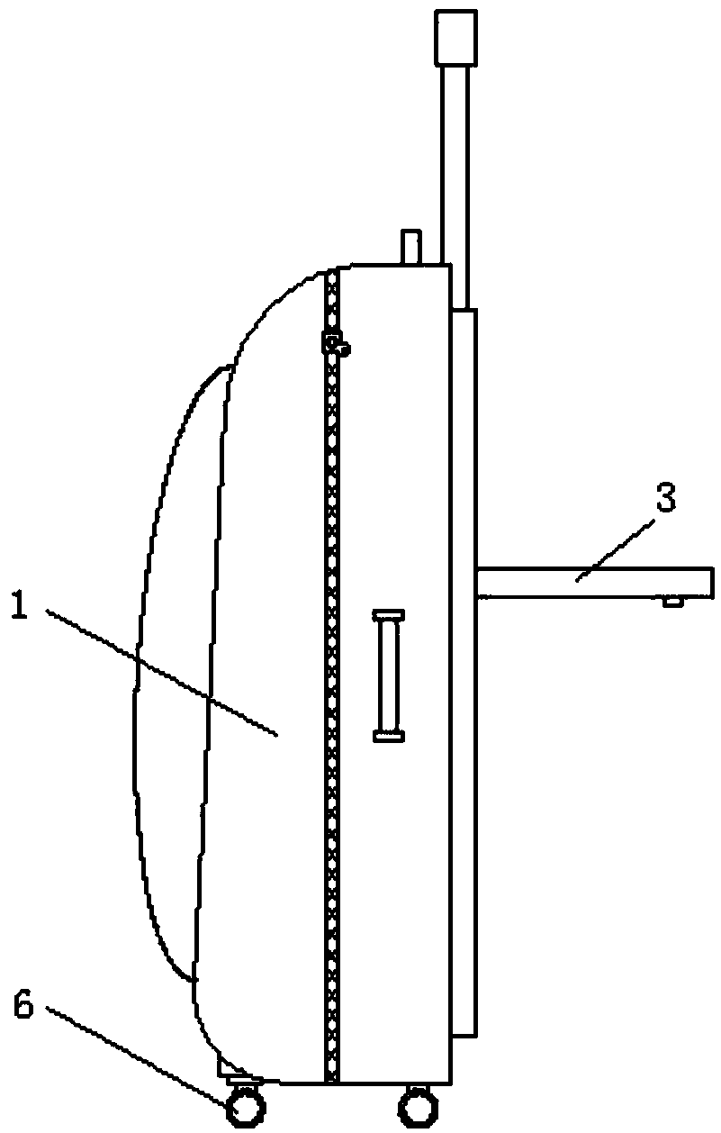 Draw-bar box with antitheft function