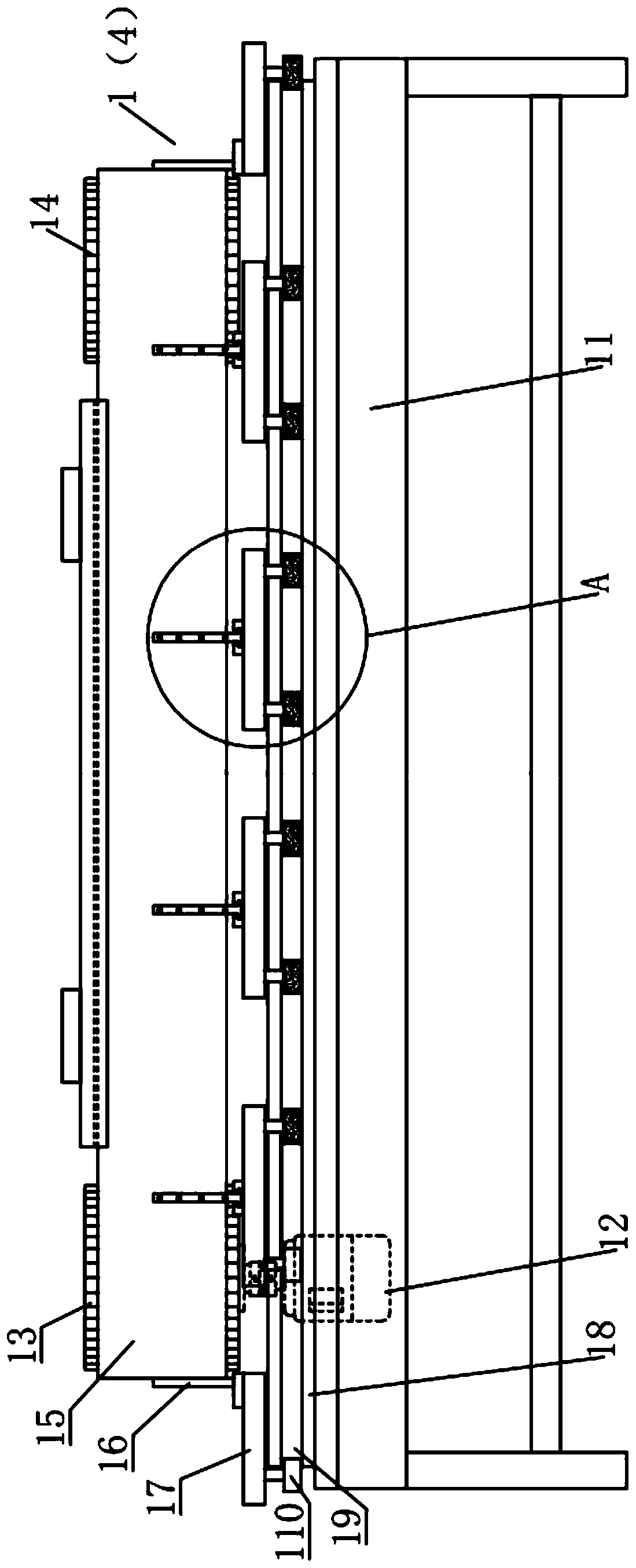 Multi-level circulation full-automatic welding device and work method thereof