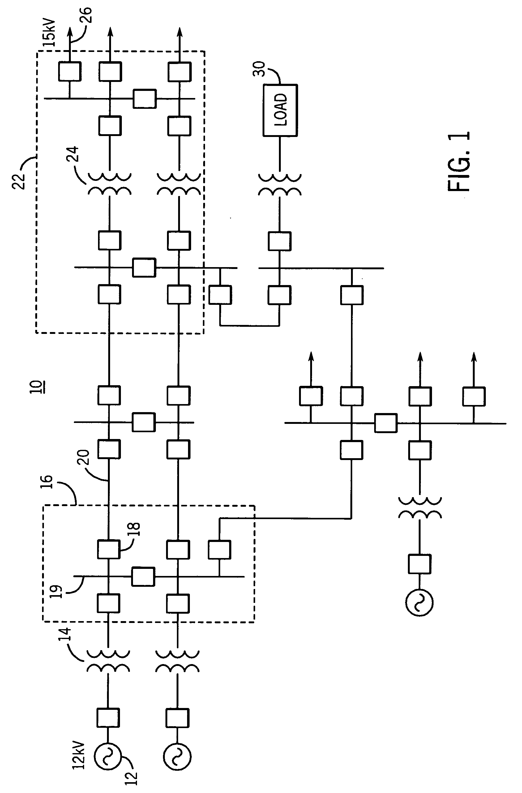 Apparatus and method for detecting the loss of a current transformer connection coupling a current differential relay to an element of a power system