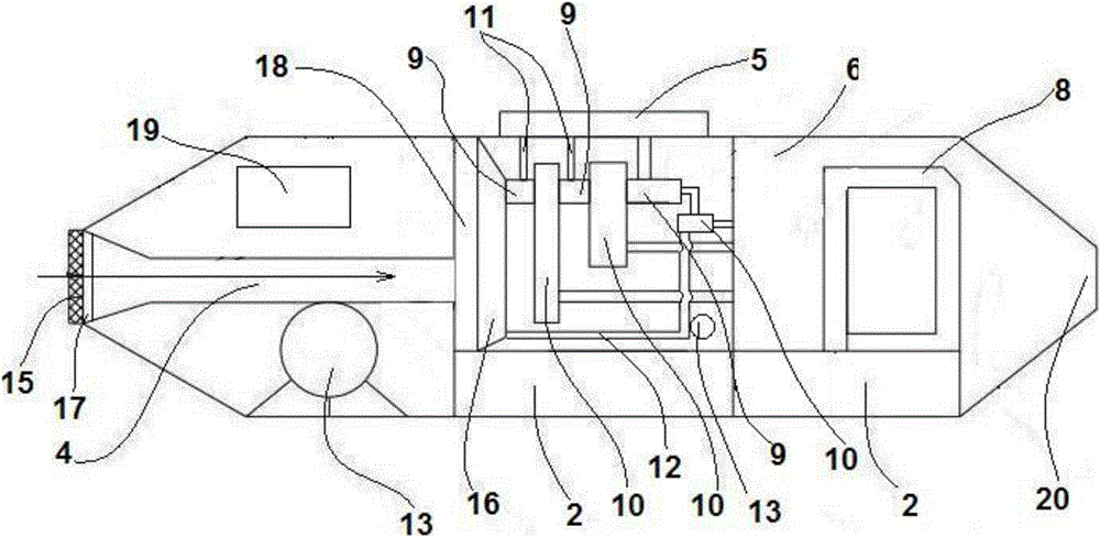 Semi-submersible type overwater overflow oil cleaning ship and control method thereof