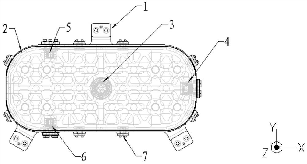 High-stability supporting structure applied to long-strip-shaped space reflector