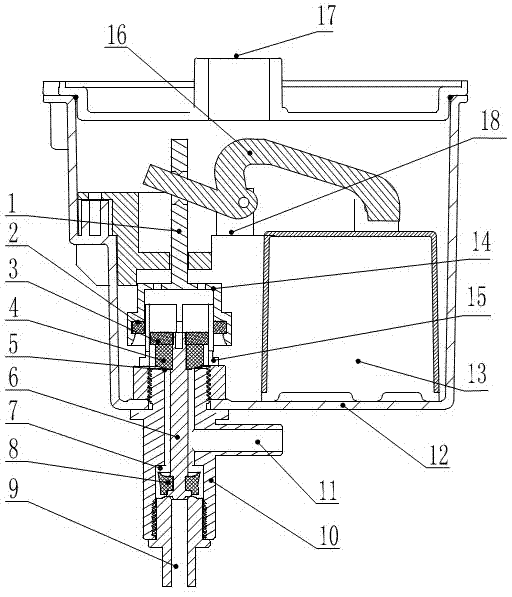 Bi-stable three-way valve