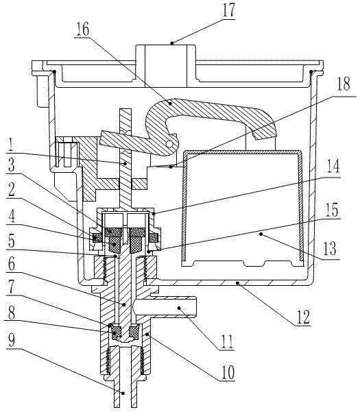 Bi-stable three-way valve