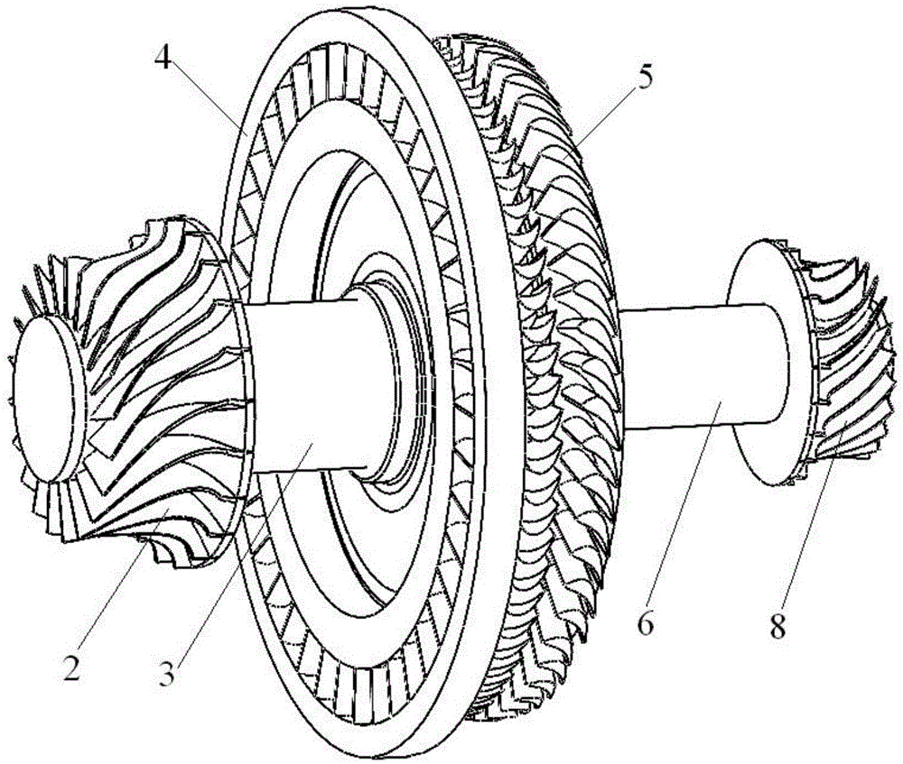 A compact gas turbine device using gaseous fuel with low combustion value