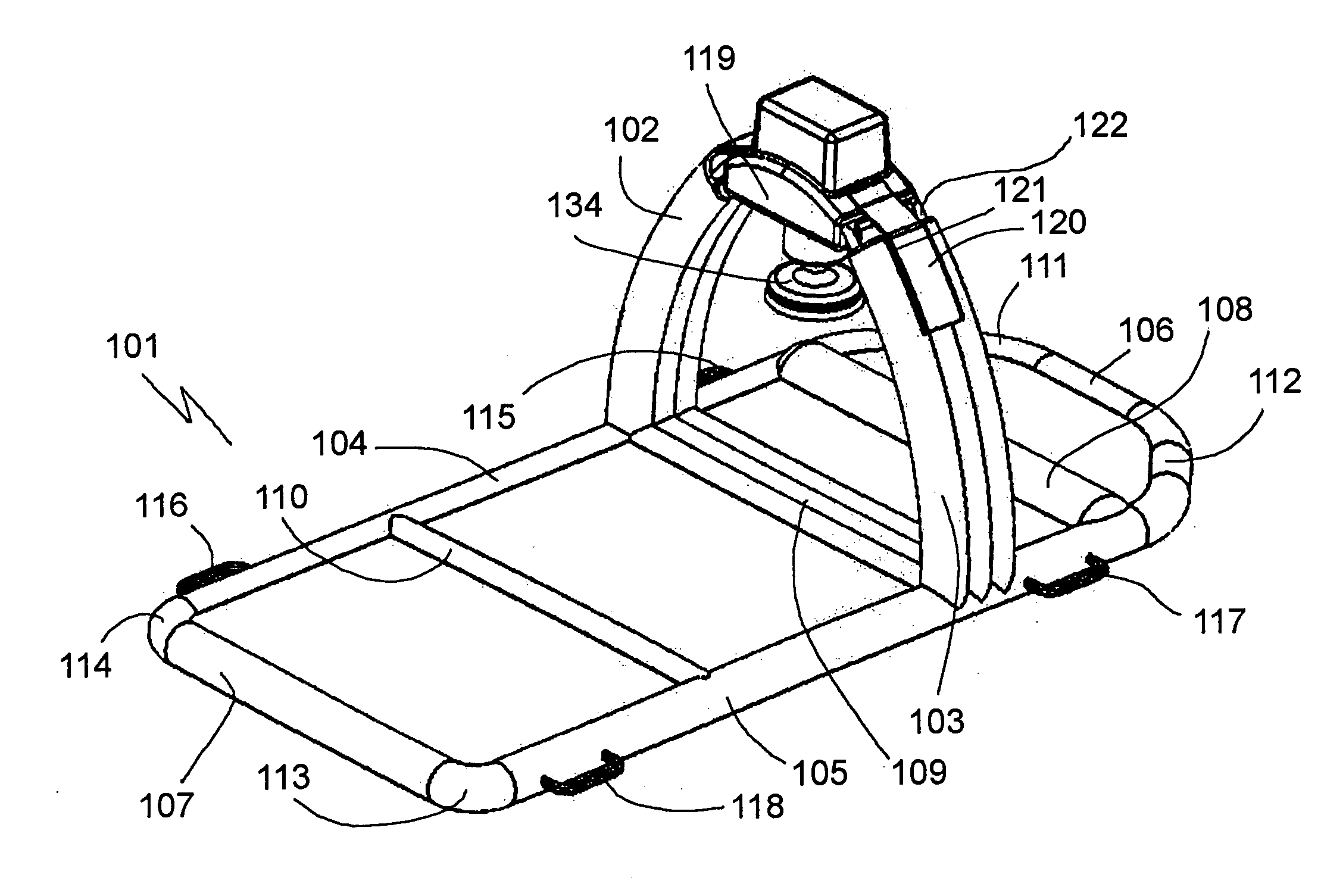 Support for a cpr apparatus