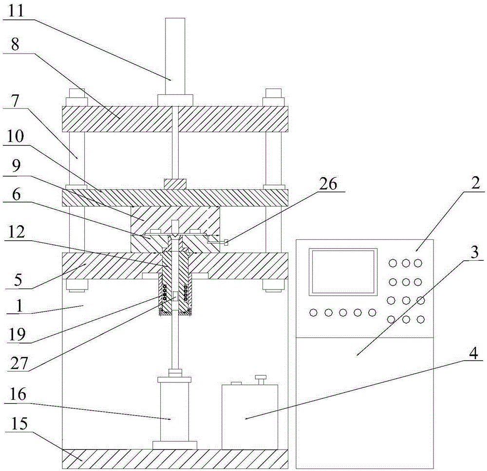 A metal vacuum melting die-casting forming equipment