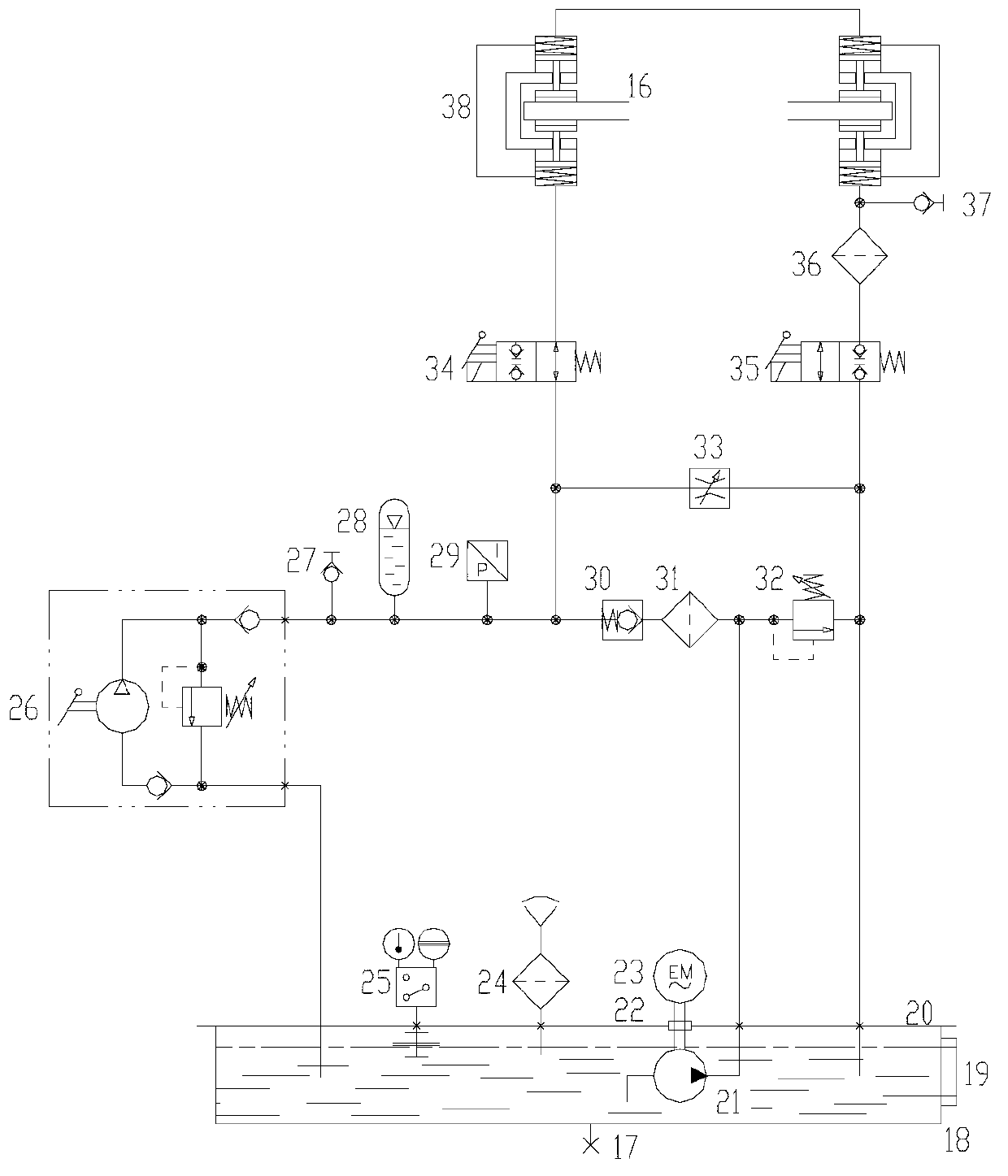 Yaw brake of wind power generation device and controlling method thereof