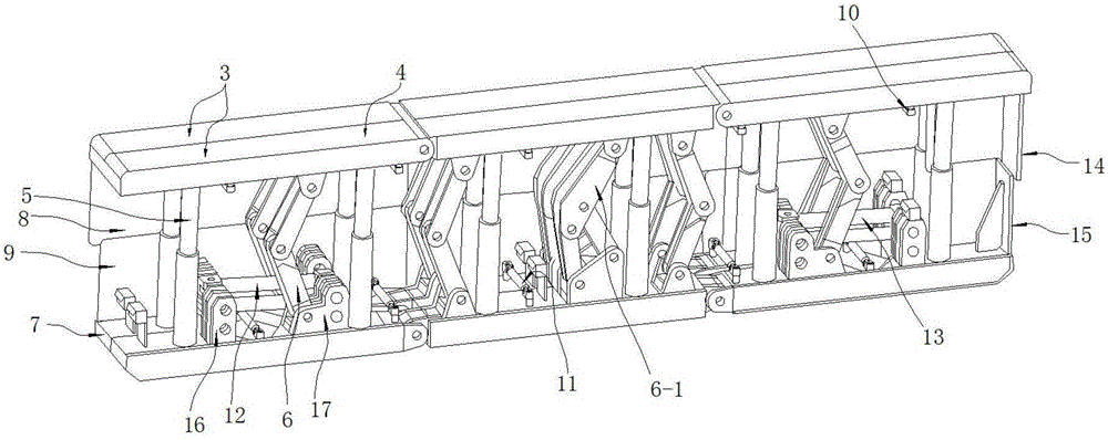 Self-moving temporary support device beside gob-side entry retaining