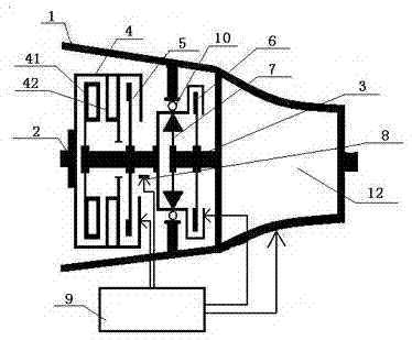 Combined clutch of automotive AMT (Automated Mechanical Transmission)