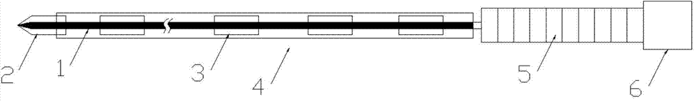 Acupuncture needle type radio frequency electric needle