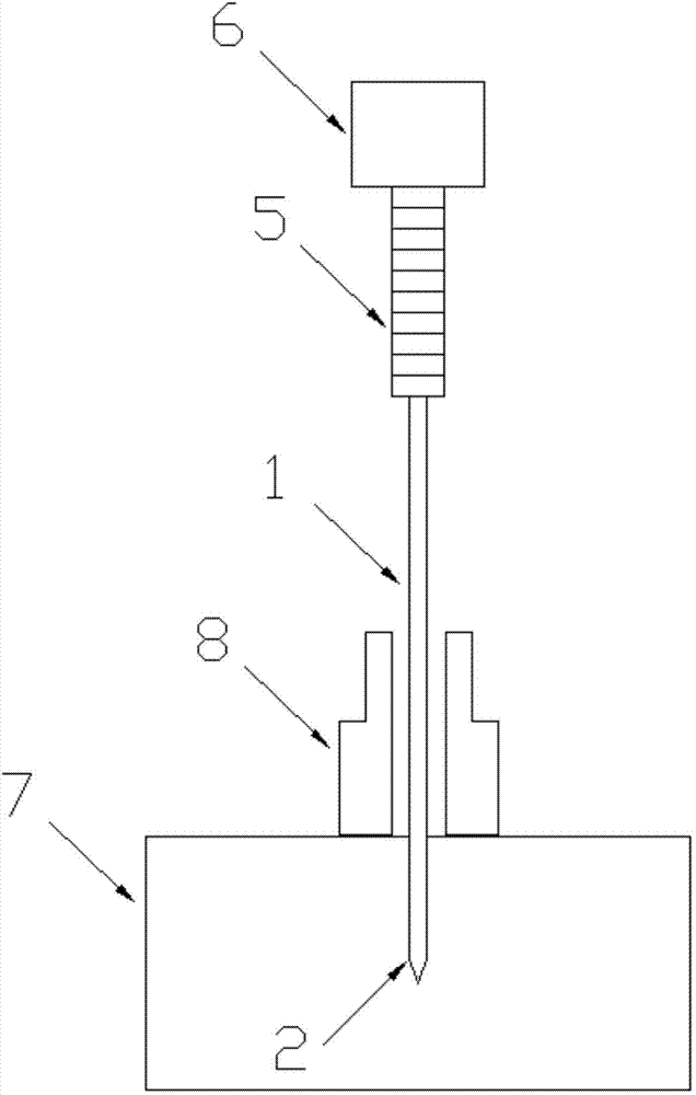 Acupuncture needle type radio frequency electric needle