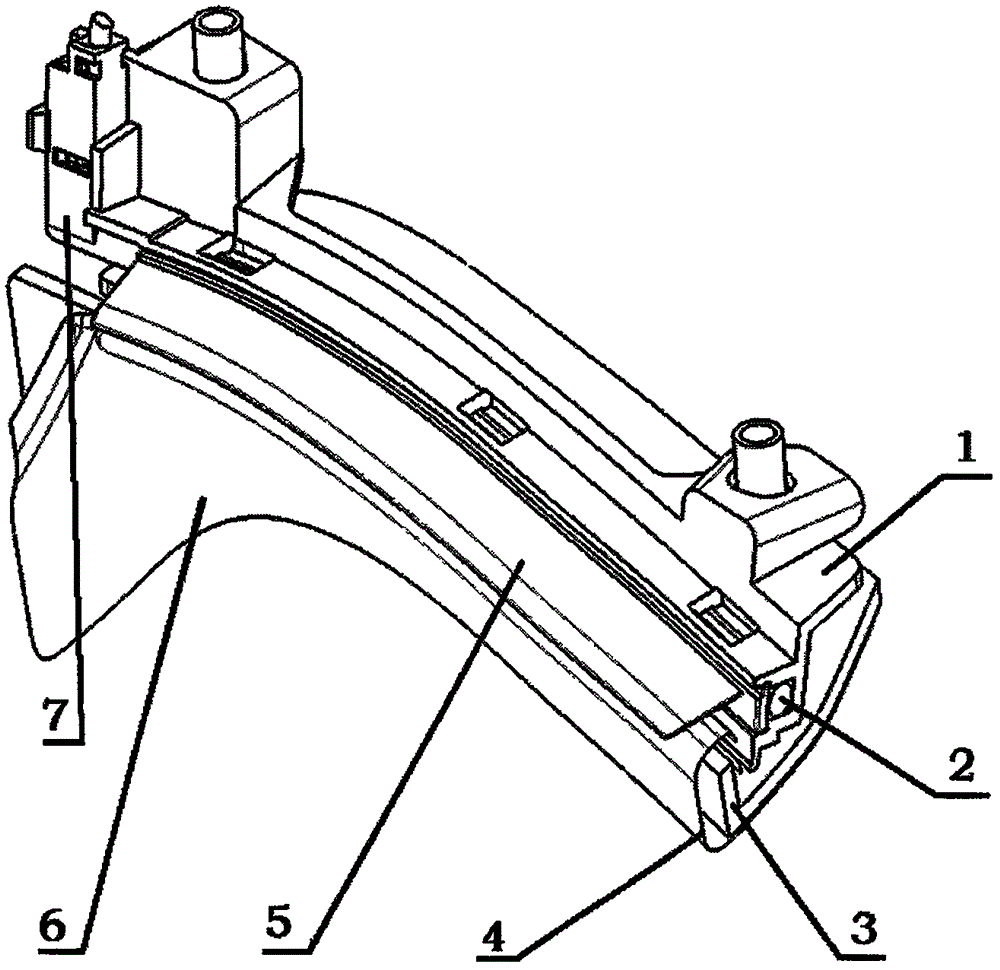 Light guide mounting structure for automotive atmosphere lamp