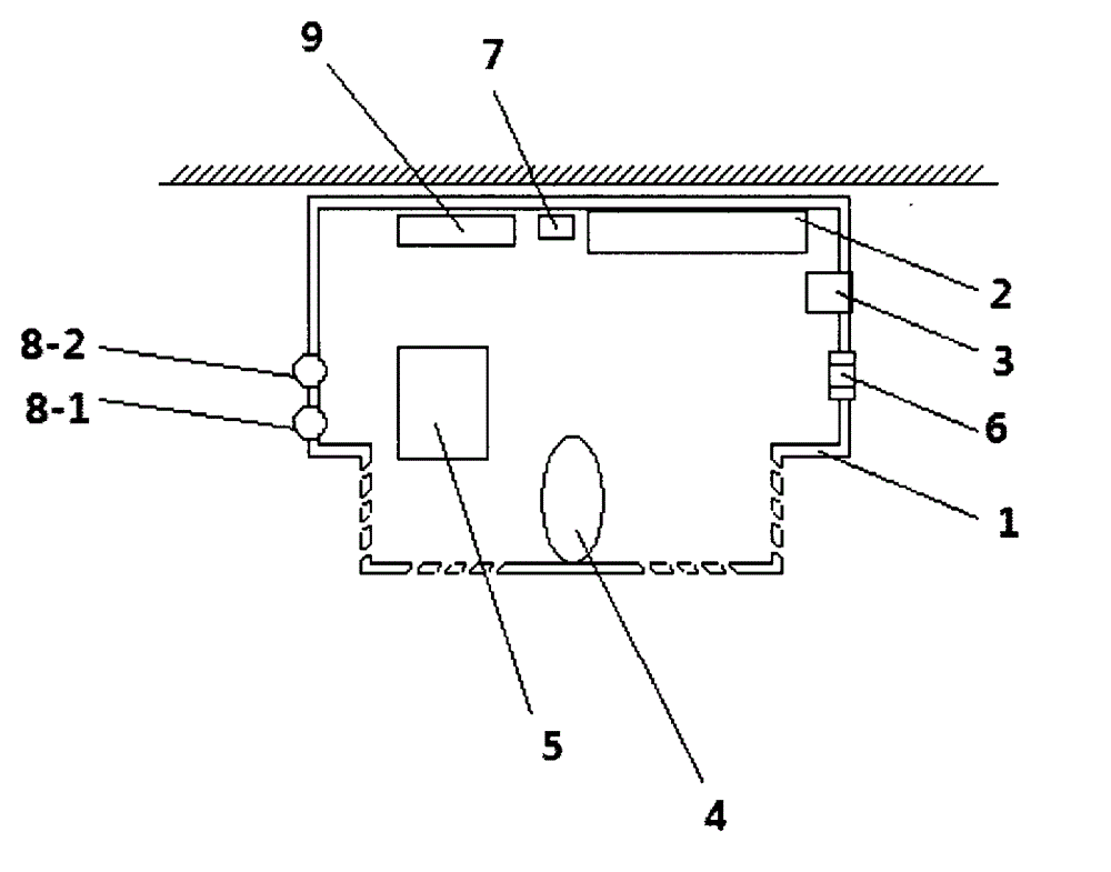 Gas alarm system with wireless communication function