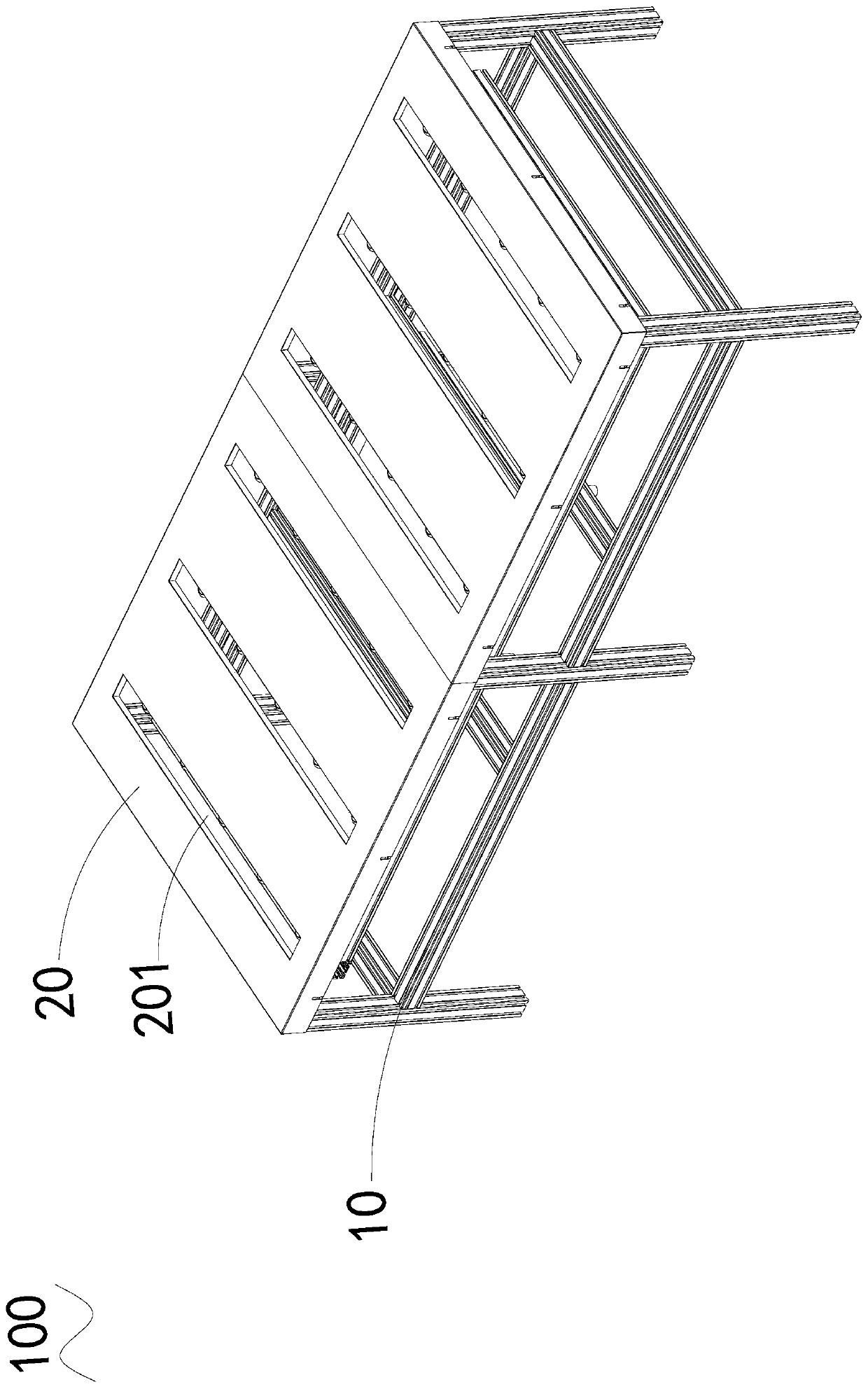 Workbench, riveting equipment and riveting method