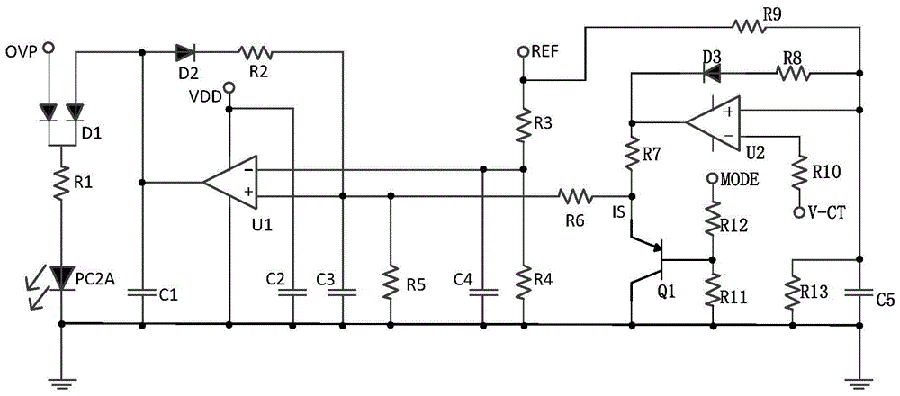 A switching power supply circuit with short circuit protection function