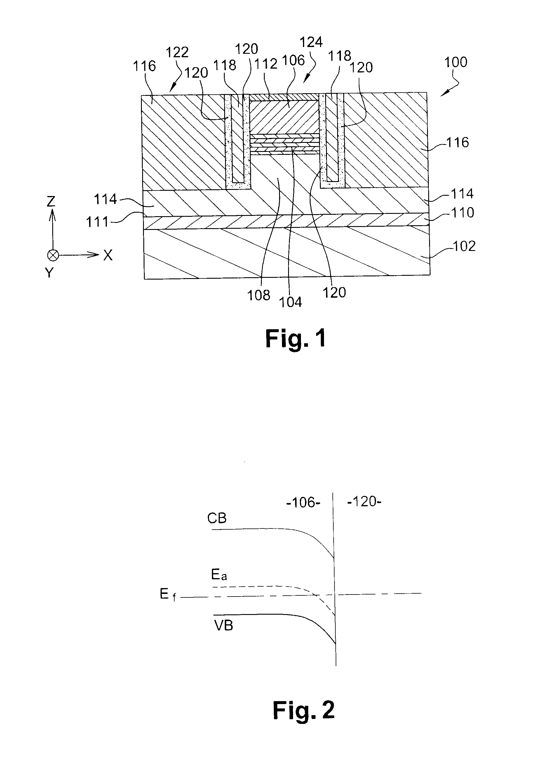 P-n junction optoelectronic device for ionizing dopants by field effect