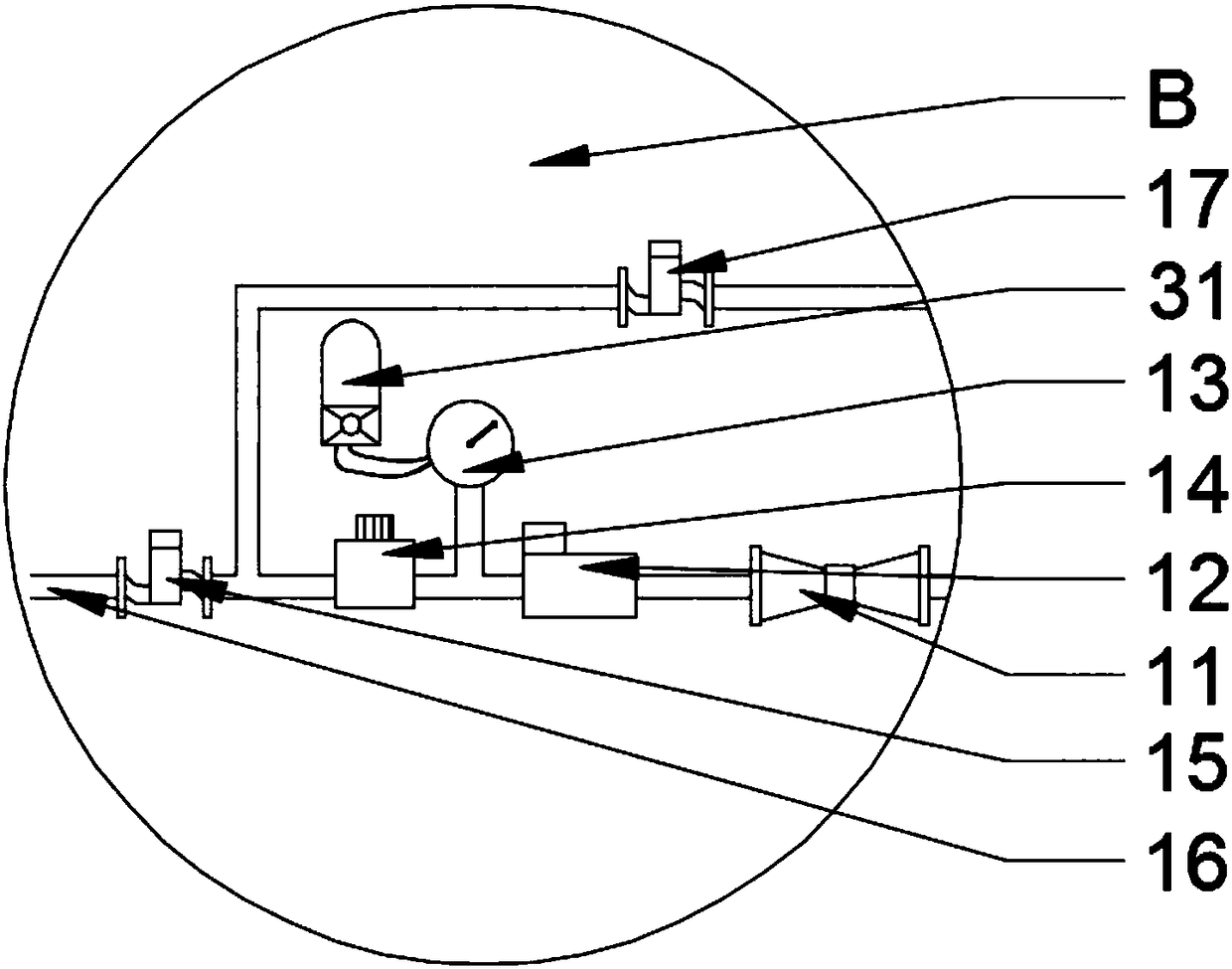 Energy-saving extra long distance automatic pneumatic transmission system