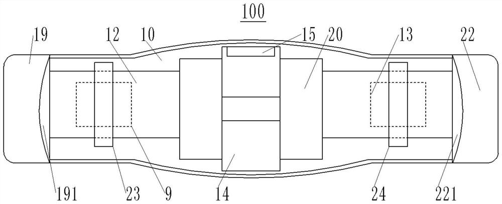 A plastic medical fixed belt with automatic adjustment function